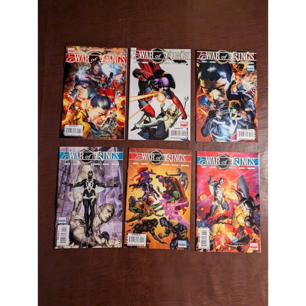 Marvel Comics War of Kings Complete Limited Series 1-6, NM Range, Bagged & Board